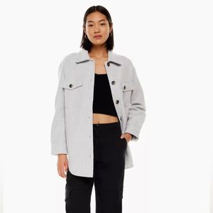 Wilfred Free The Ganna™ Shirt Jacket S Heather Chrome